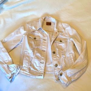 White jean jacket, American Eagle
